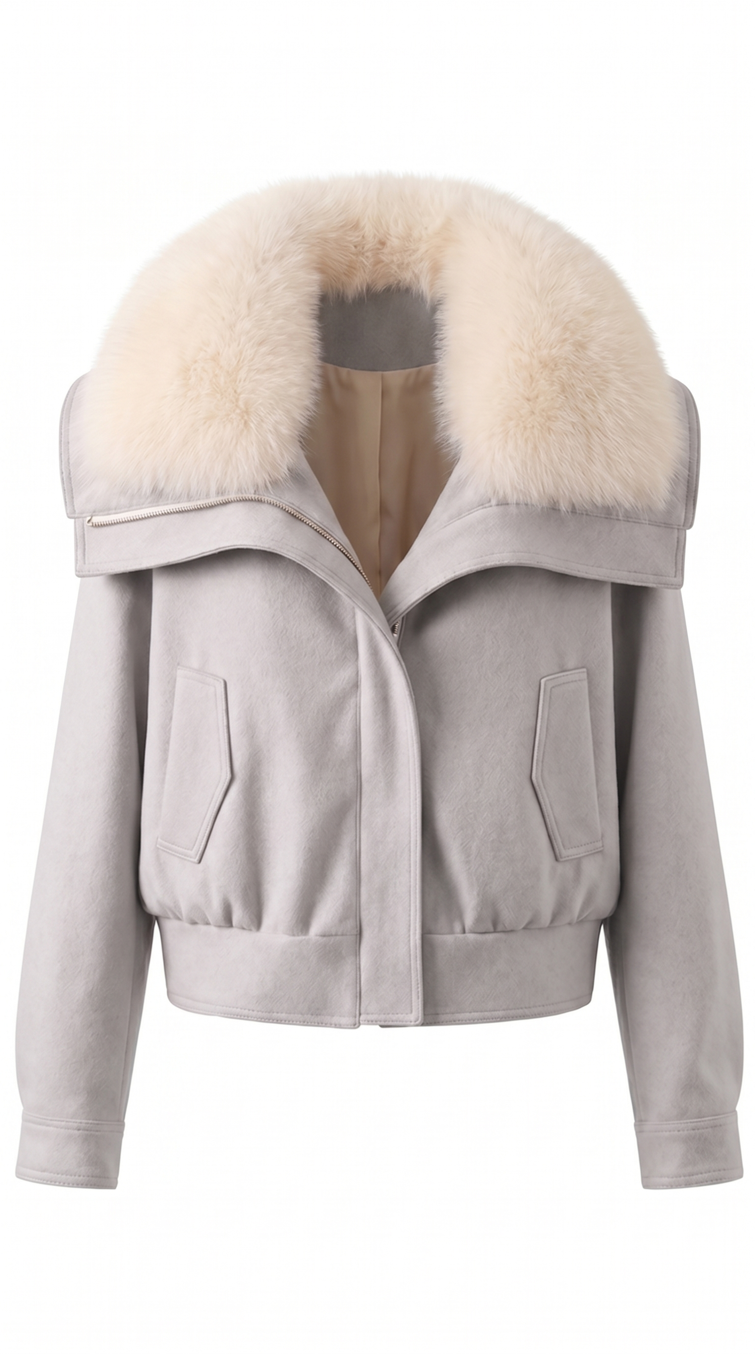 Textured Button-Front Utility Jacket
