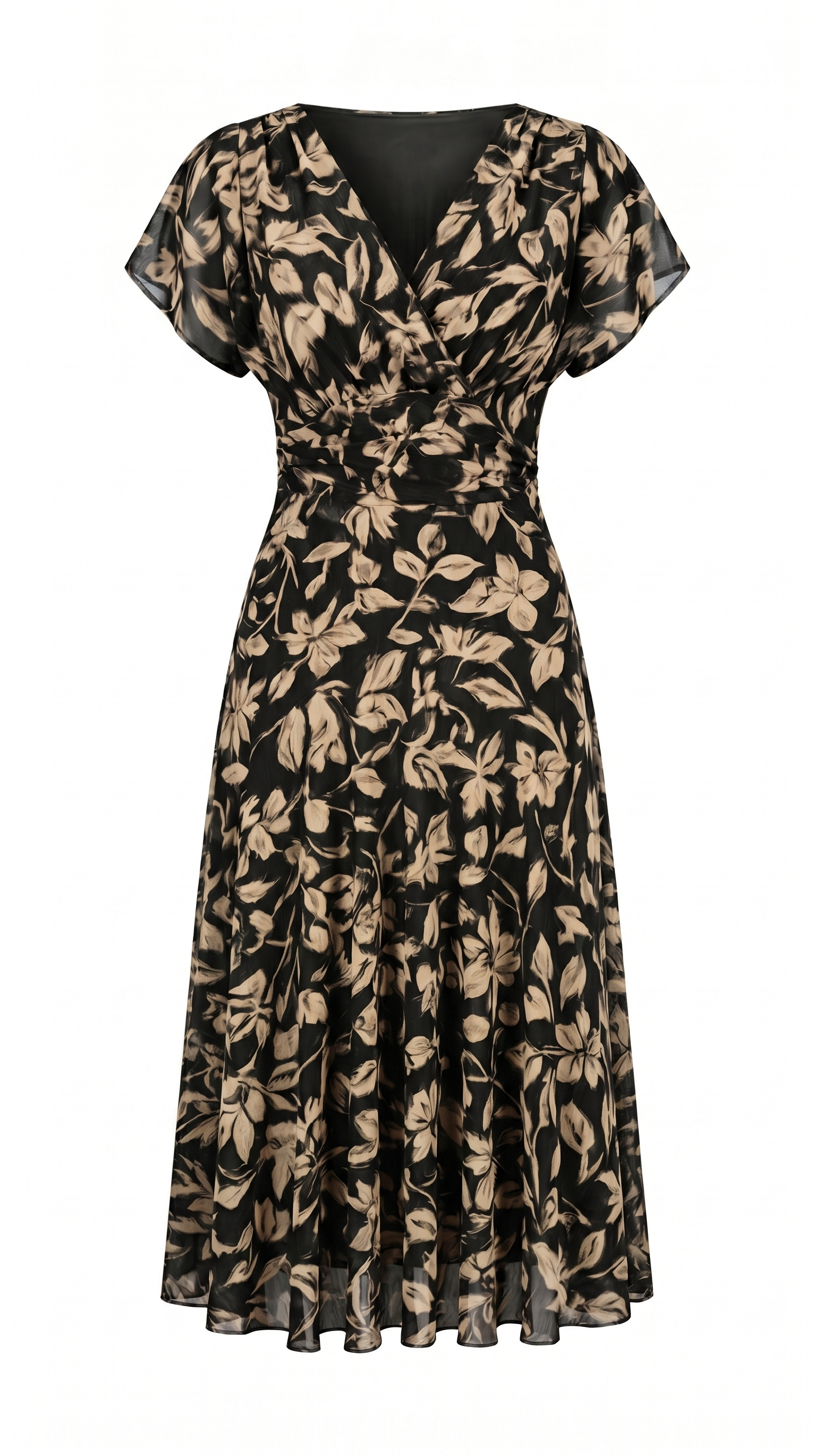 Floral Off-Shoulder Midi Dress