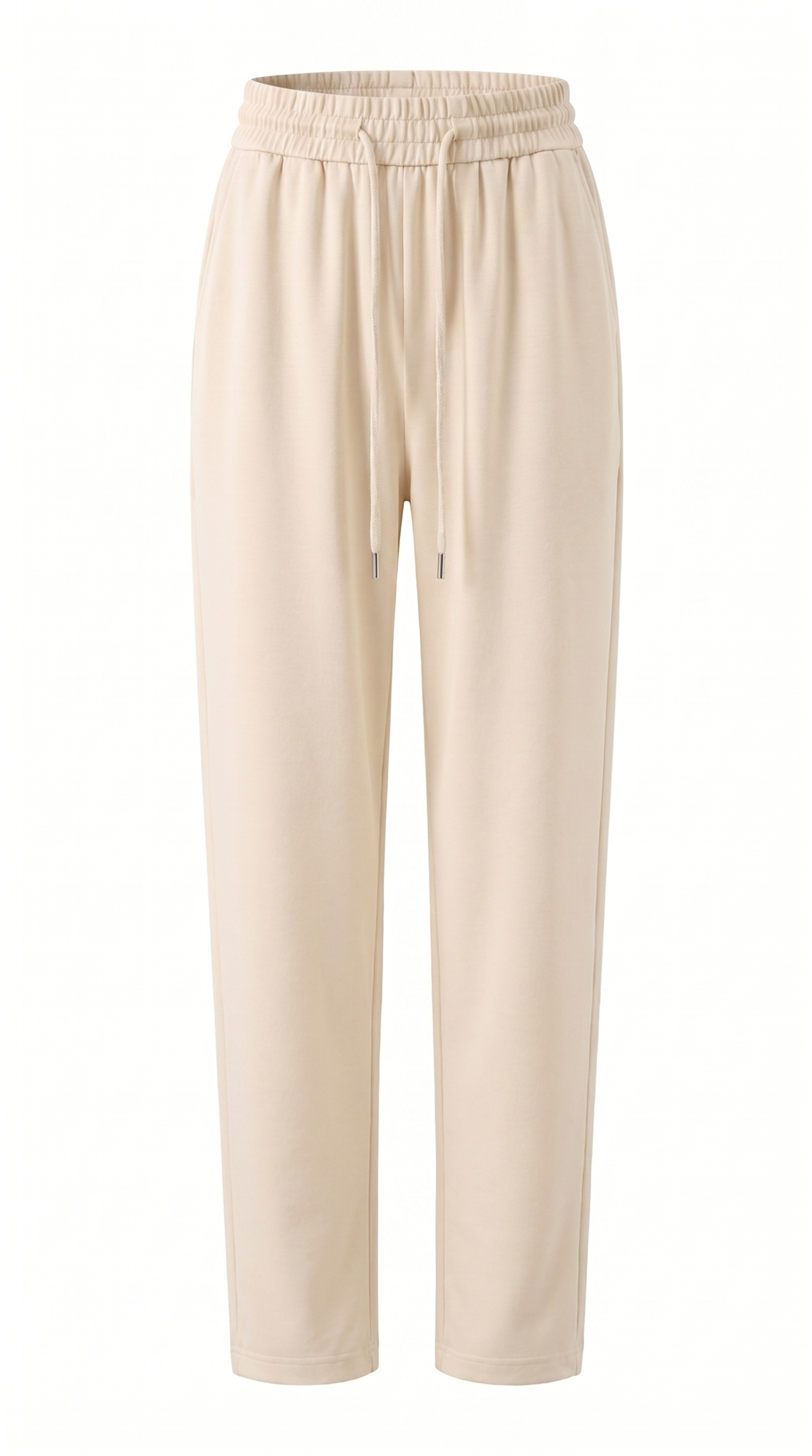 Lace Trim Silk-Blend Pull-On Trousers