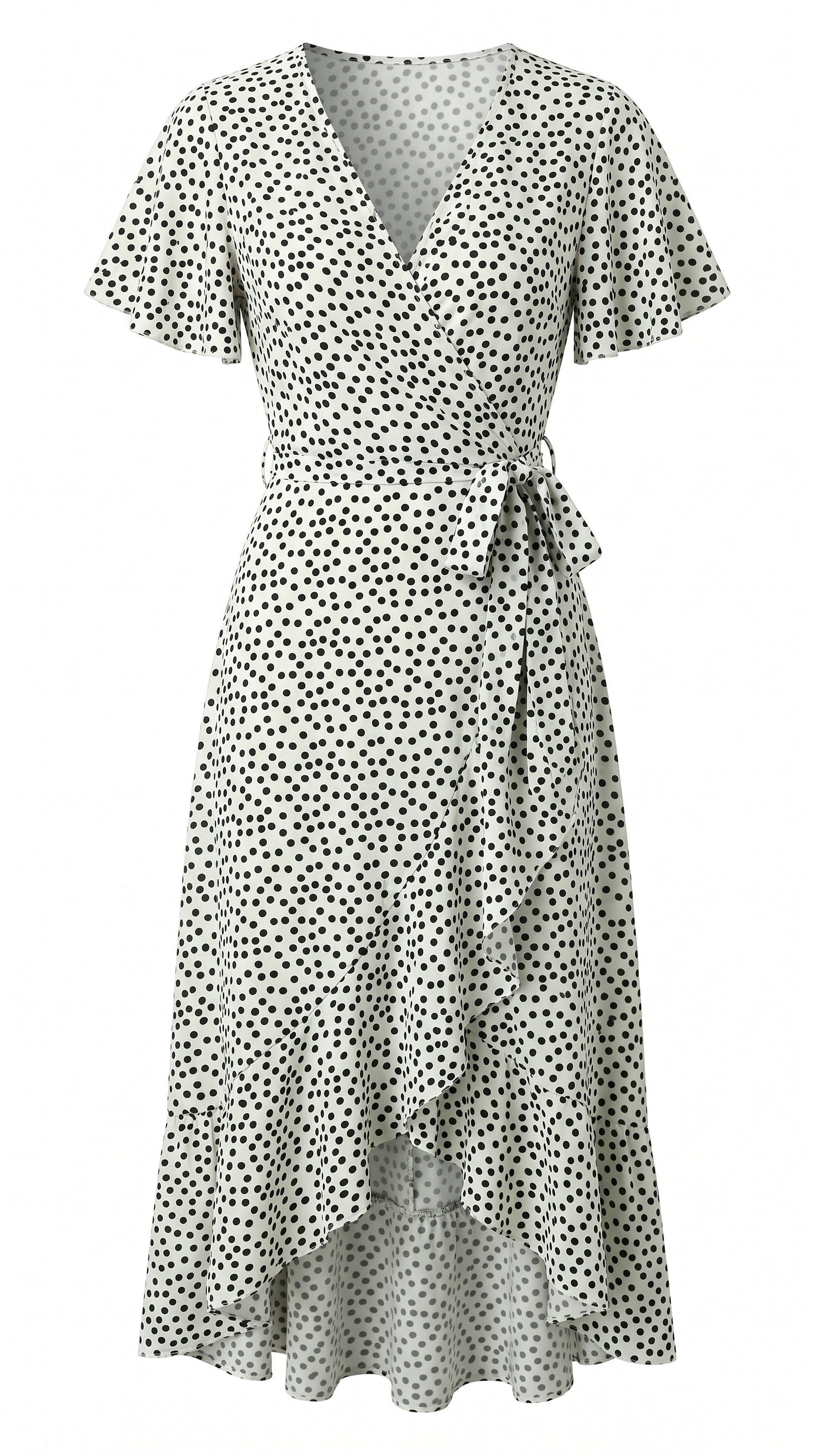 Floral Tie-Neck Relaxed Maxi Dress