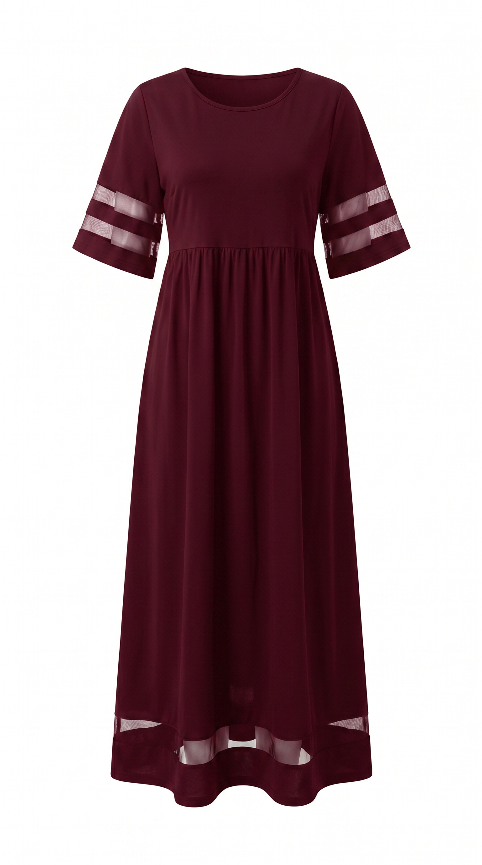Flowing Tummy-Smoothing Midi Dress