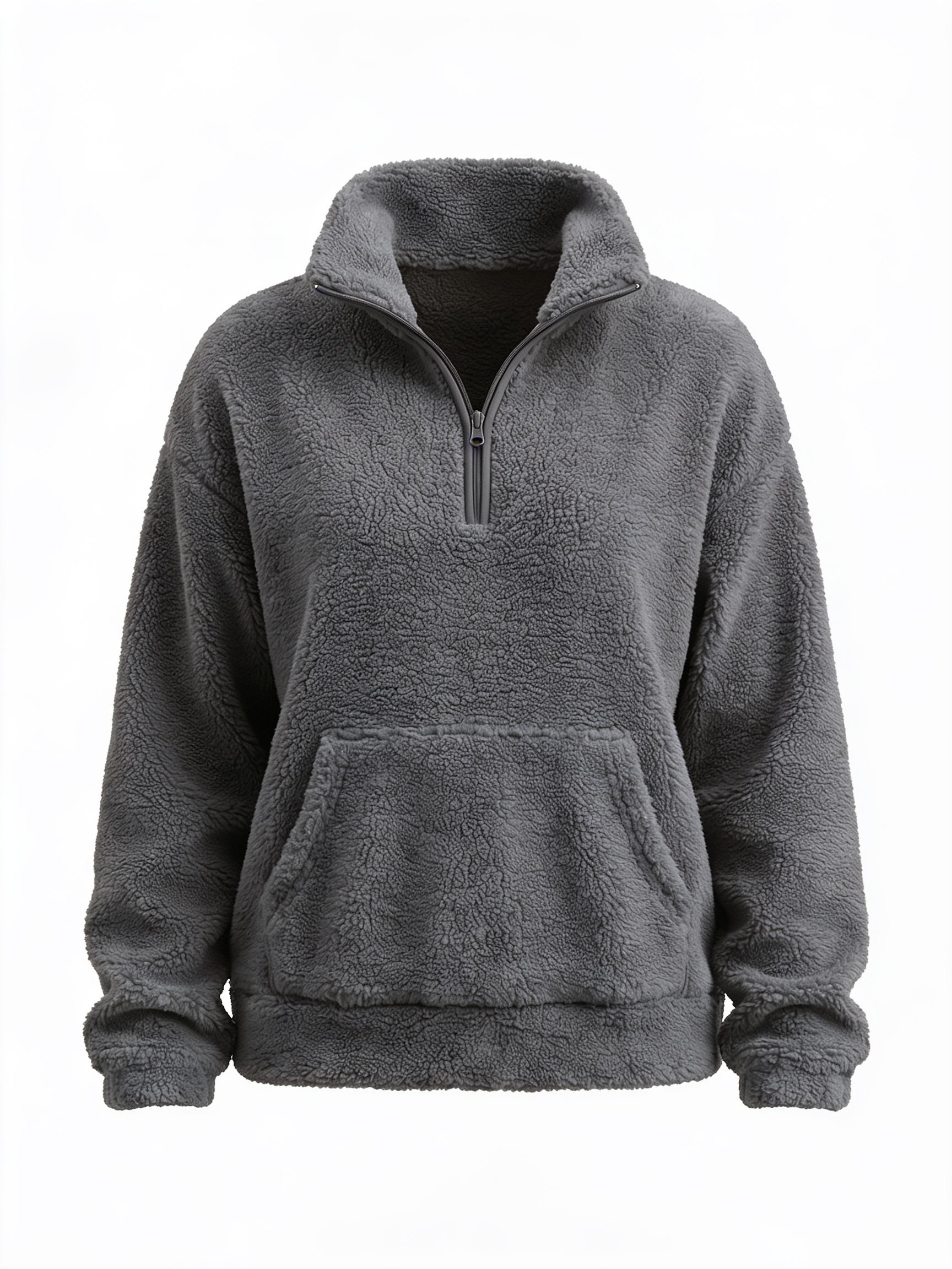 Half-Zip Plush Sweater