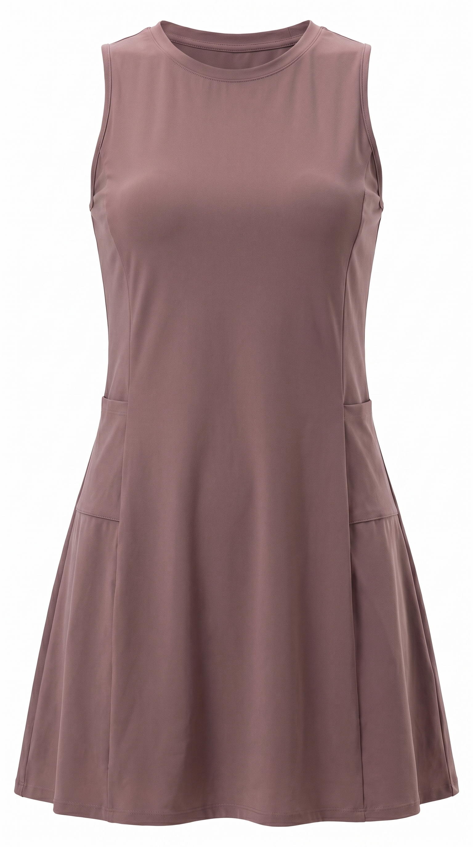 Performance 4-Way Stretch Athleisure Tennis Dress with Built-In Shorts