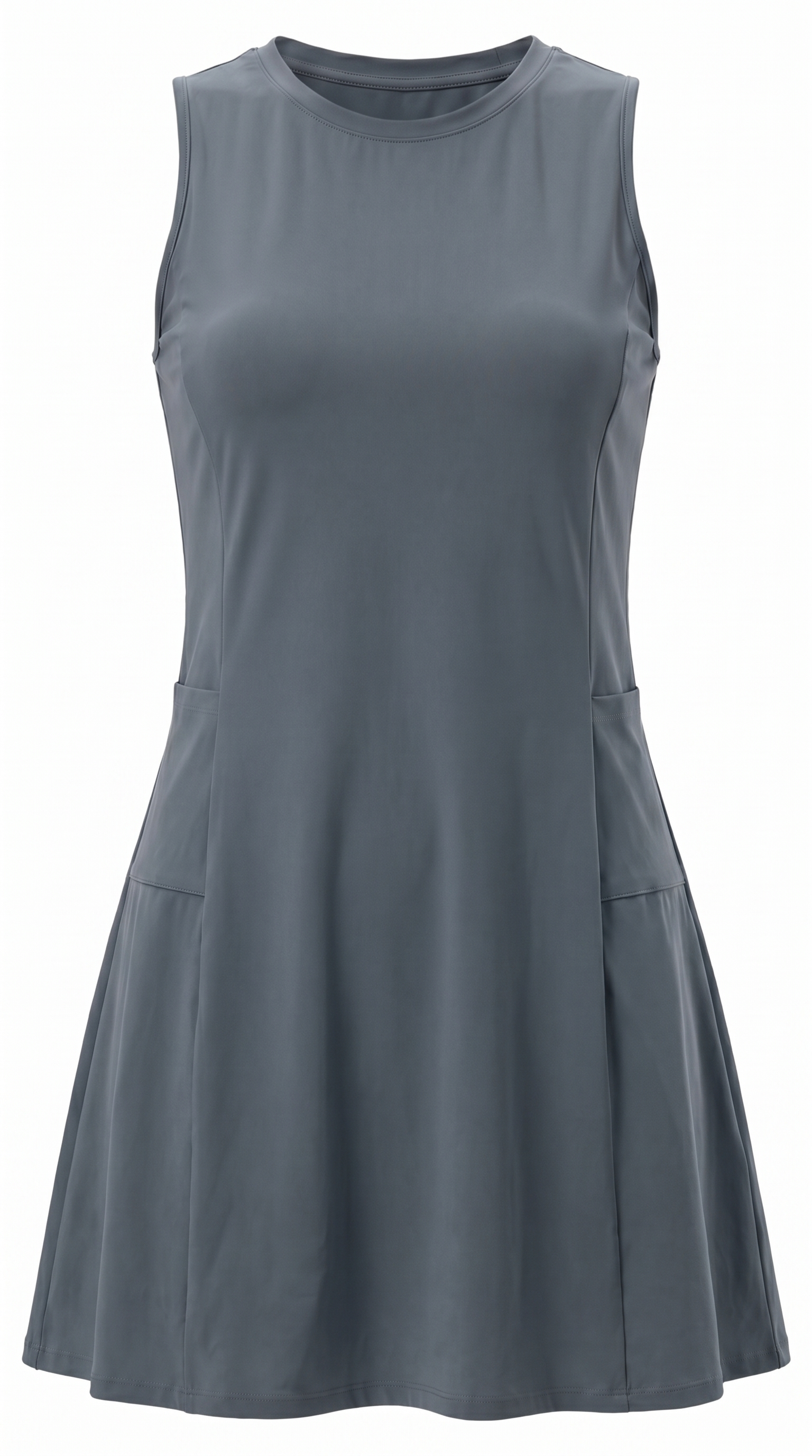 Performance 4-Way Stretch Athleisure Tennis Dress with Built-In Shorts