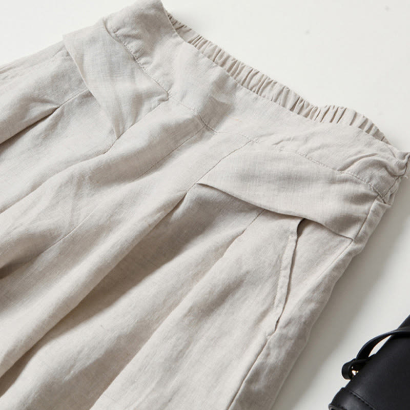 Flowing High-Waist Wide-Leg Relaxed Trousers