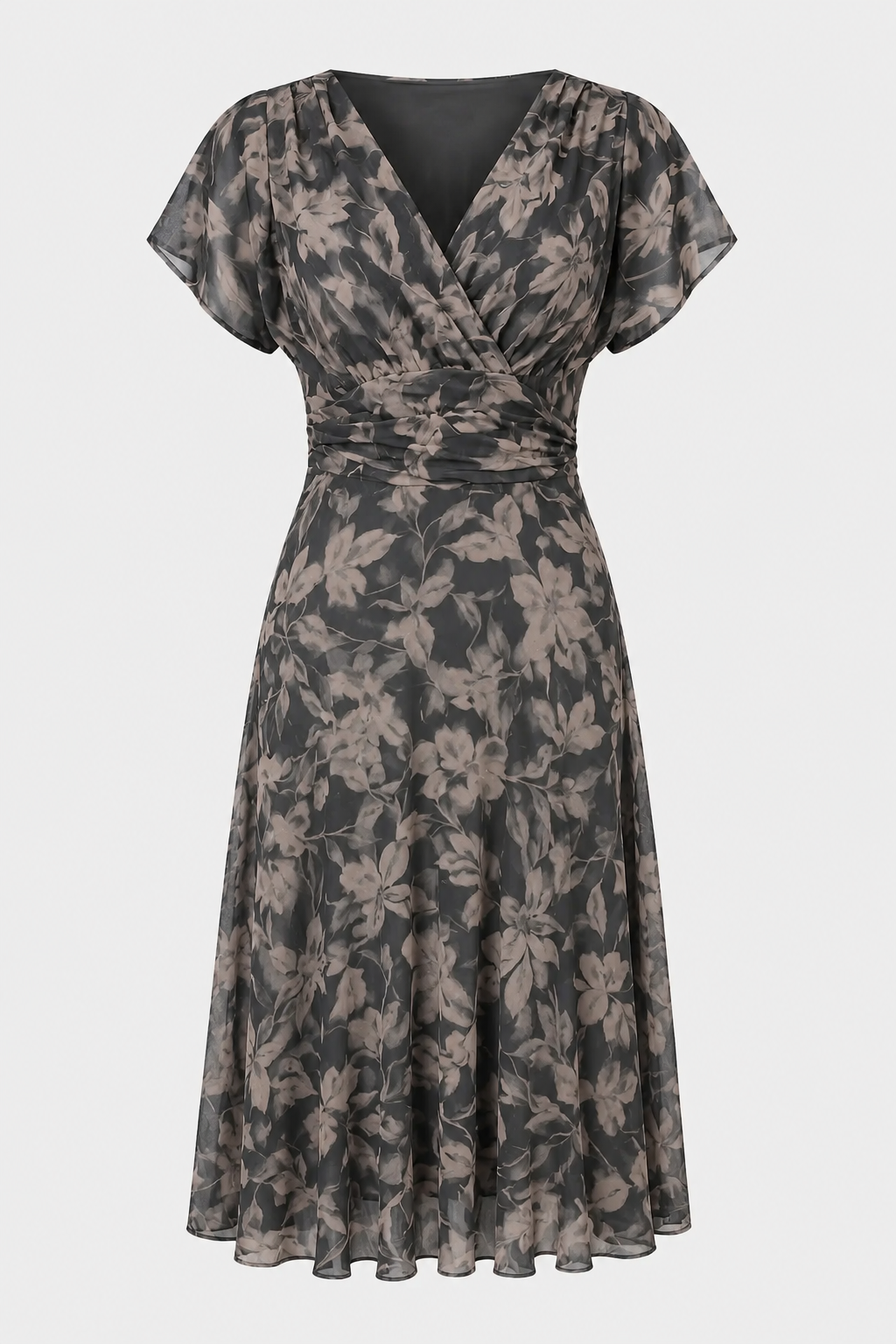 Floral Off-Shoulder Midi Dress